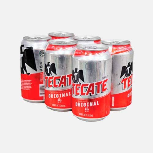6 Pack Cerveza Tecate Original - SUPERVAPE