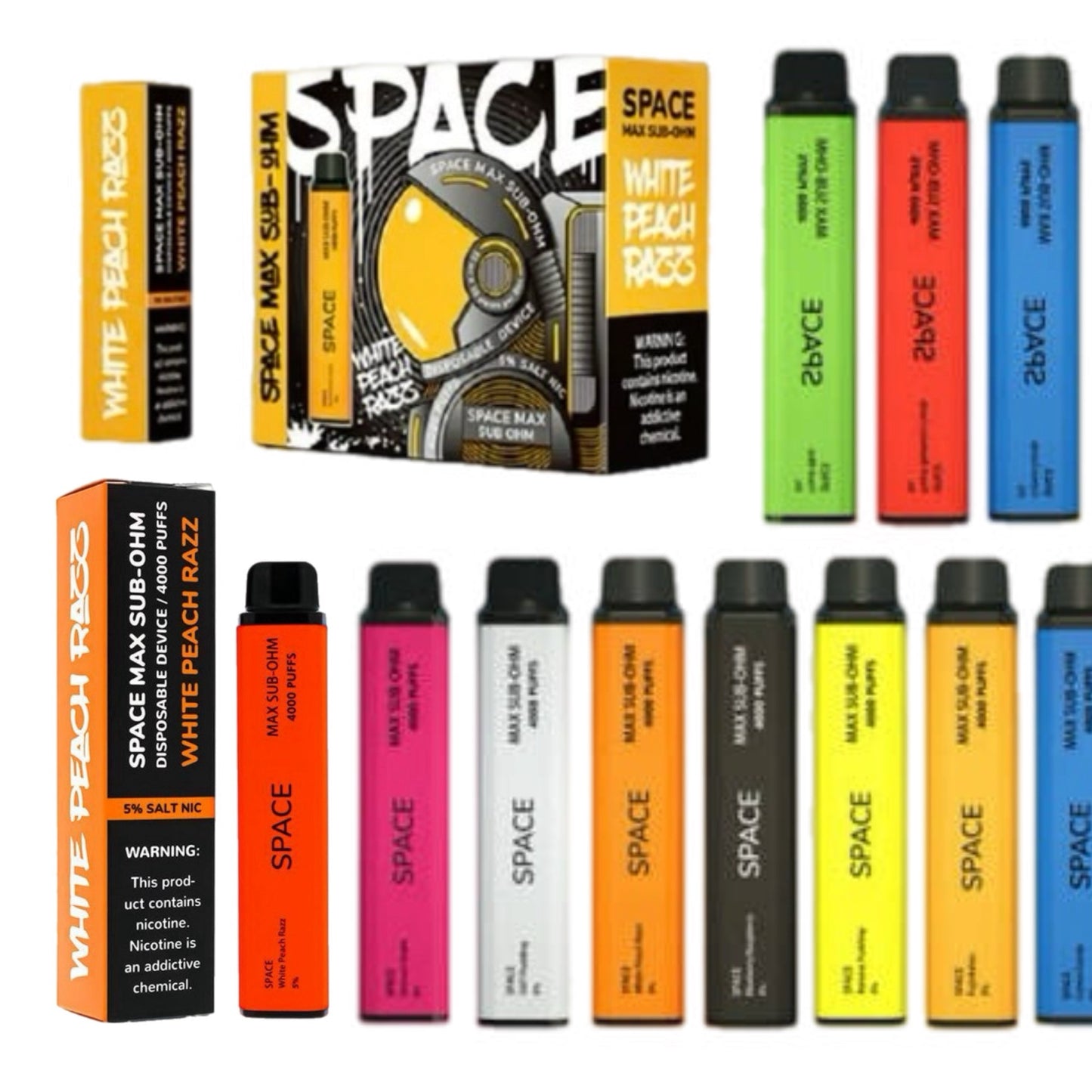 MAYOREO VAPE SPACE MAX 4K (25pz)