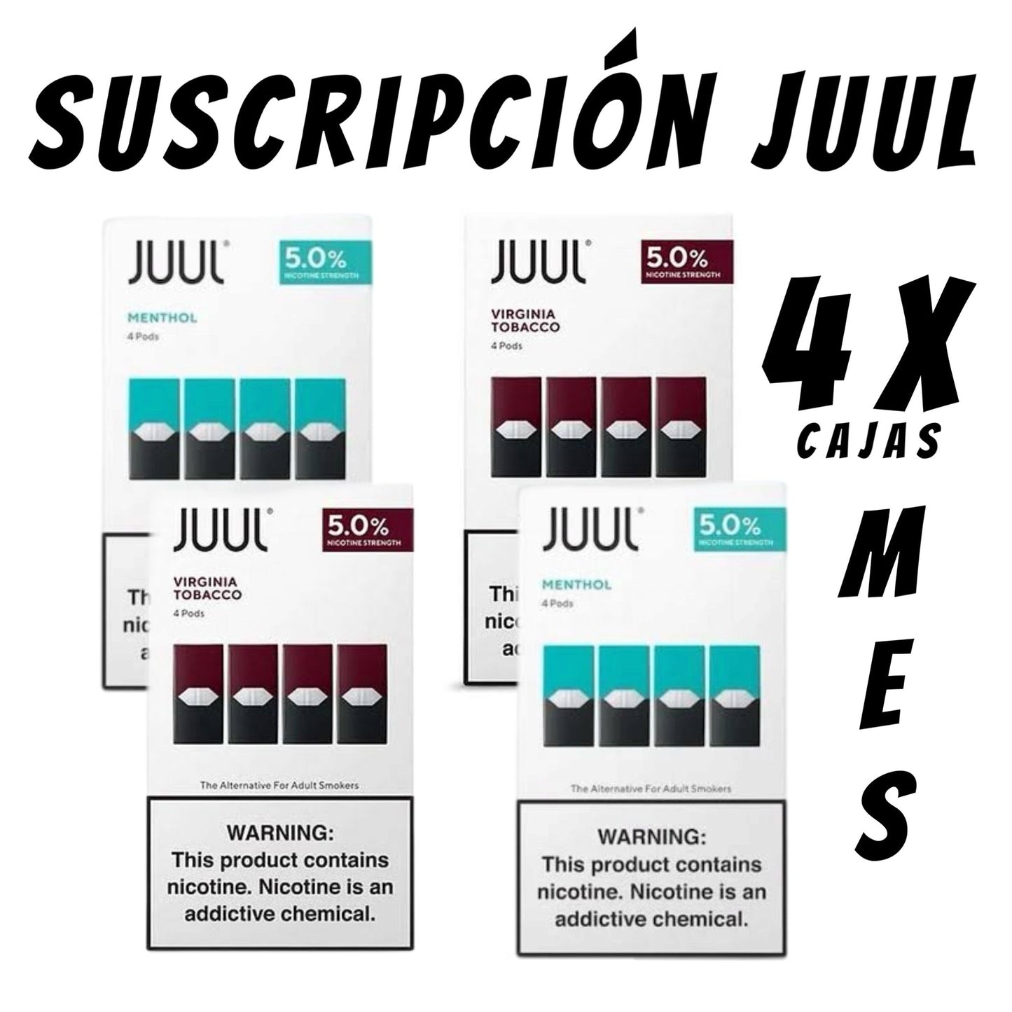 SUSCRIPCIÓN ANUAL PODS JUUL - SUPERVAPE