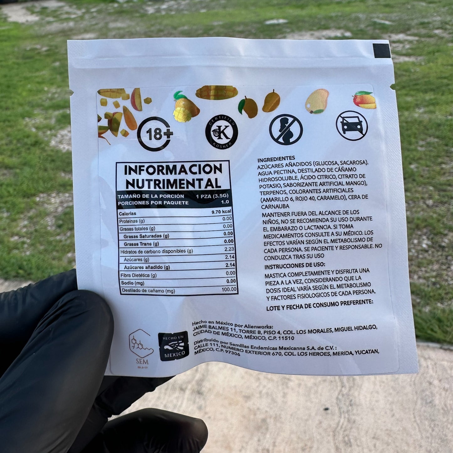 Gomita de Mango THCA 3.5g 350mg