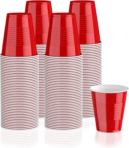 50 Vasos desechables Rojos para fiesta - SUPERVAPE