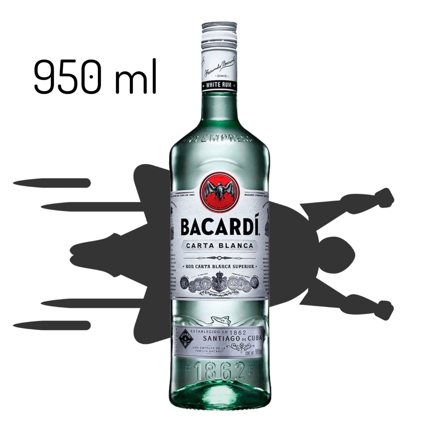 BACARDI BLANCO 950ml - SUPERVAPE