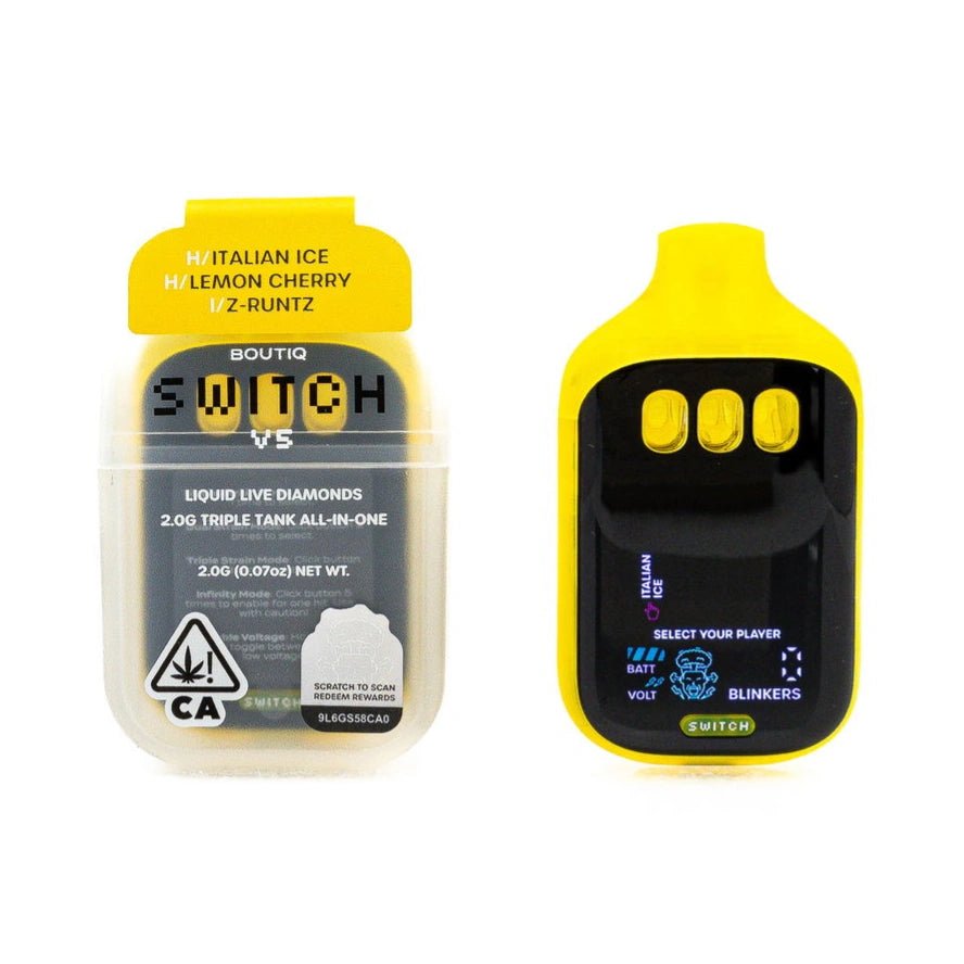Boutique 2mg V5 Lemon Cherry / Italian Ice & Z Runtz - SUPERVAPE