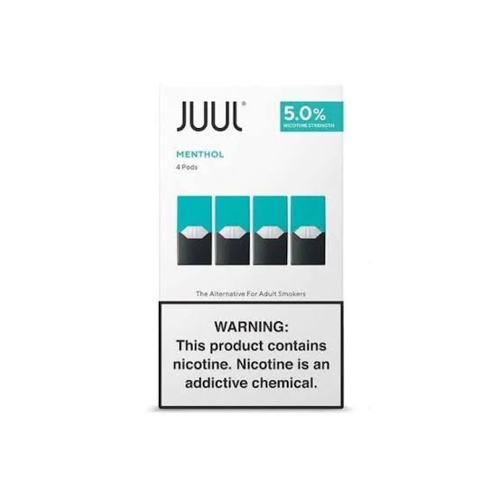 Caja de Pods para Juul Menthol 5% - SUPERVAPE