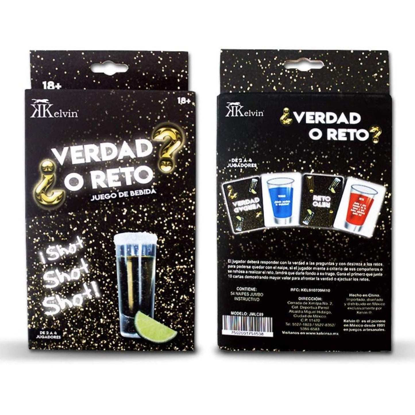 Juego de Cartas Verdad o Reto - SUPERVAPE