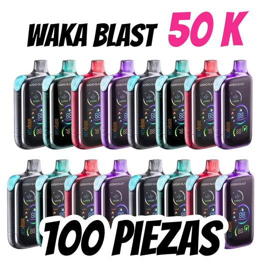 Mayoreo WAKA BLAST 50K 100pz - SUPERVAPE