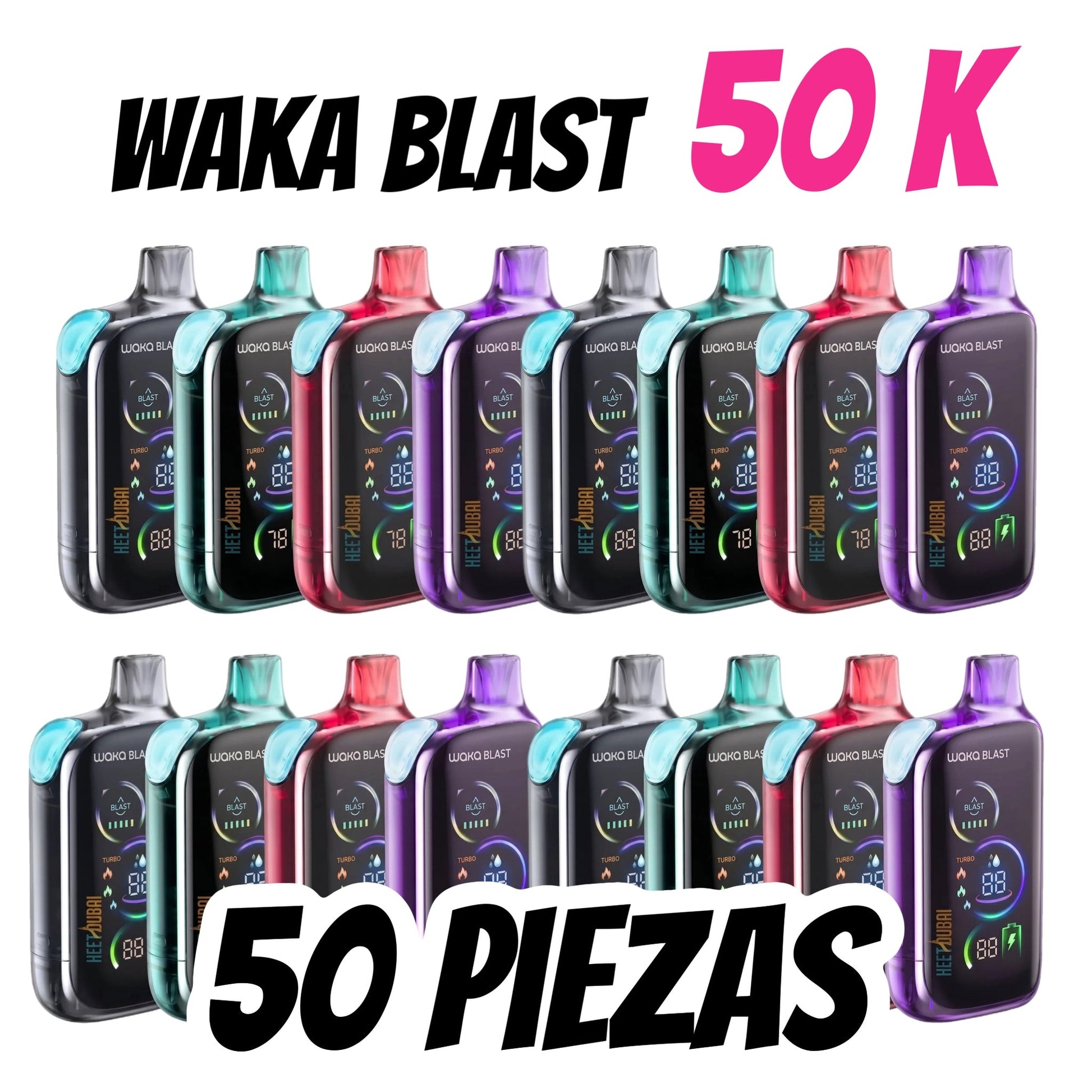 Mayoreo WAKA BLAST 50K 50pz - SUPERVAPE