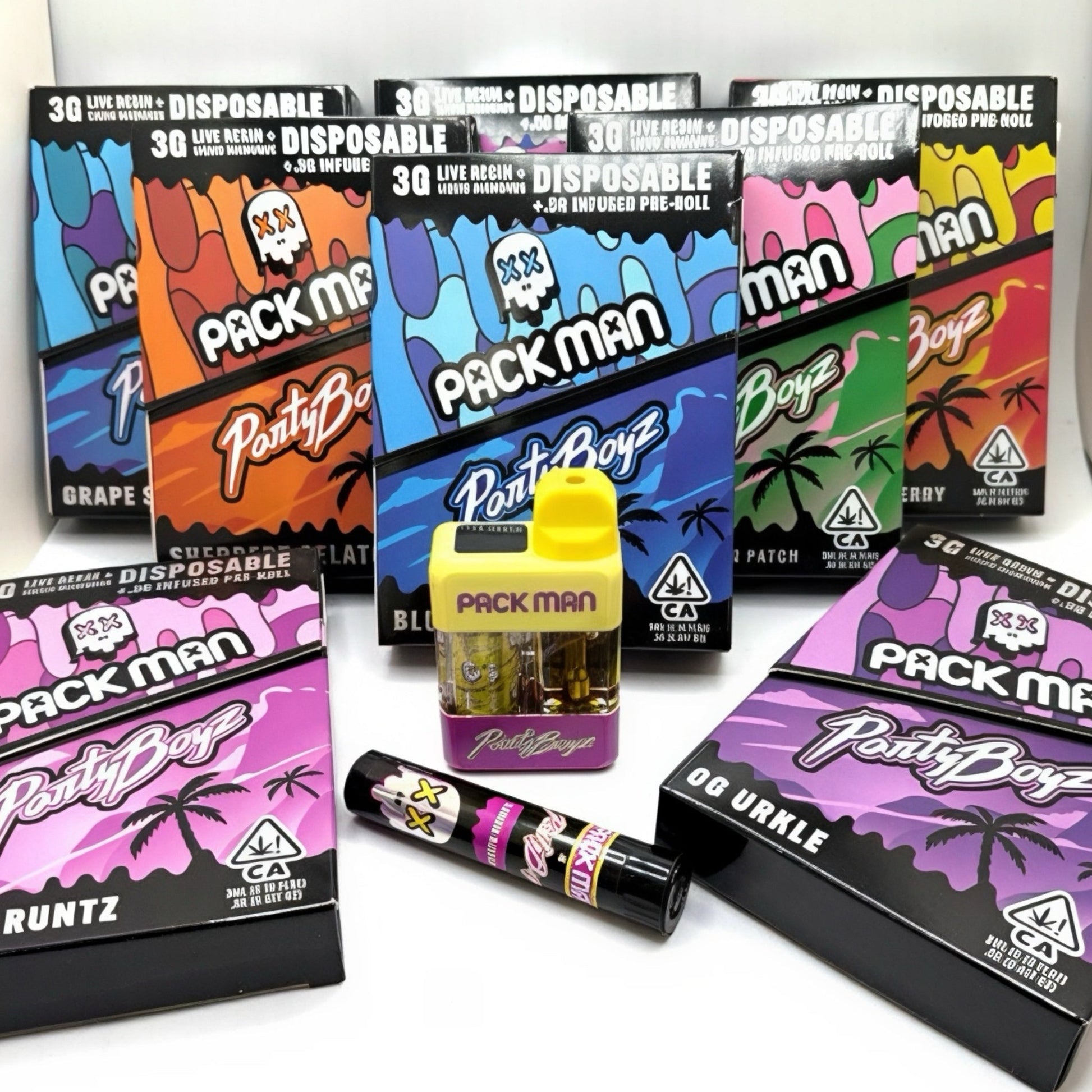 PACKMAN x PartyBoyz 3GS + DIAMOND PREROLL - SUPERVAPE